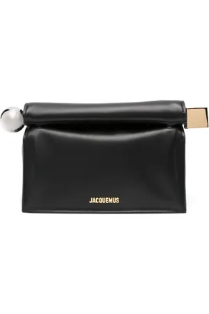 Jacquemus Taske, Dame, Sort, ONE SIZE, Uld, La Pochette Rond Carré Skuldertaske