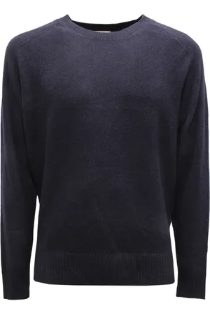 BROOKSFIELD Strik, Herre, Blå, XL, Kashmir Sweater Made in Italy
