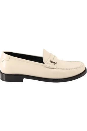 Saint Laurent Sko, Dame, , 36 1/2 EU, Læder, Luksus Læder Loafers Ss23
