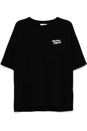 Maison Kitsuné Top, Herre, Sort, S, Sorte T-shirts og Polos