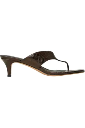 Twin-Set Sko, Dame, Brun, 38 EU, Brun Sandaler til Kvinder