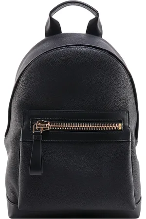 Tom Ford Taske, Herre, Sort, ONE SIZE, Læder, Sort Læder Lynlås Taske