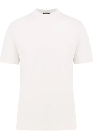 Ermenegildo Zegna Top, Herre, Hvid, 2XL, Bomuld, Hvide T-shirts og Polos Regular Fit