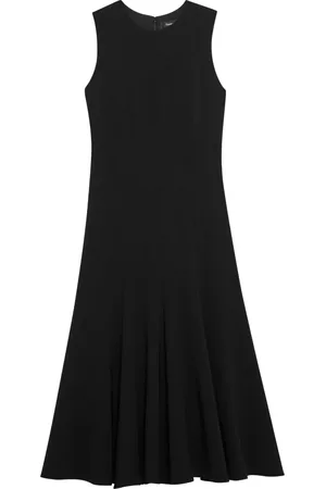 THEORY Kjole, Dame, Sort, XL, Uld, Seam Kjole