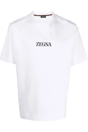 Ermenegildo Zegna Top, Herre, Hvid, S, Bomuld, T-shirt