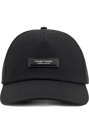 Moncler Tilbehør, Herre, Sort, ONE SIZE, Bomuld, Sort Genius Hat med Justerbar Rem