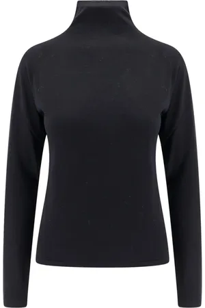 The Row Strik, Dame, Sort, M, Uld, Sort langærmet letvægts uld sweater