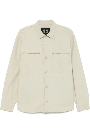 44 Label Group Jakke, Herre, Grøn, XL, Olivengrøn Button-Up Skjorte