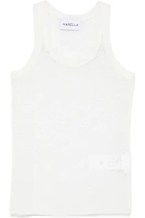 MARELLA Top, Dame, Hvid, XS, Hvid Ærmeløs Top Emily R.