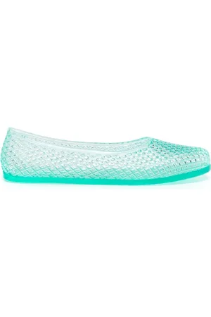 Ancient Greek Sandals Sko, Dame, Grøn, 39 EU, Perforerede Aqua Grønne Slip-On Sandaler