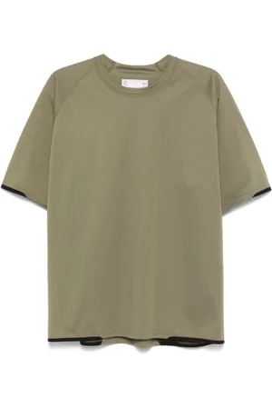 SACAI Top, Herre, Grøn, S, Olivengrøn Crew Neck T-shirt