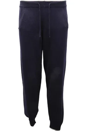 Daniele Fiesoli Bukser, Herre, Blå, XL, Uld, Uld sweatpants gym model Df0034P