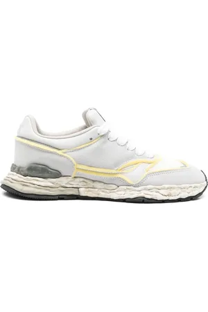 MIHARA YASUHIRO Sko, Herre, Hvid, 45 EU, Hvid Snøresneaker Maison Stil
