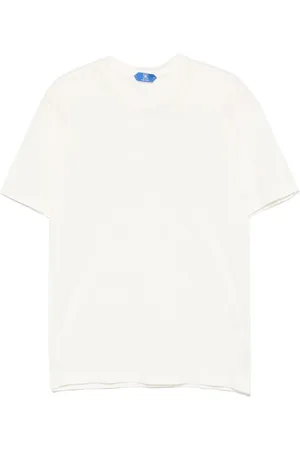 Kired Top, Herre, Hvid, M, Ecru Crew Neck T-shirt med Korte Ærmer