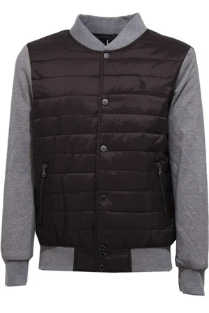 U.S. Polo Assn. Jakke, Herre, Sort, XL, Bomuld, Ultralight Jacket Mf-003 Sort/Grå
