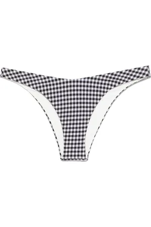 Frankies Bikinis Badetøj, Dame, Sort, L, Uld, Sort Gingham Check Beachwear