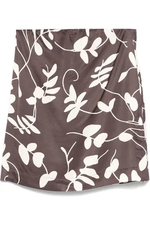 FAITHFULL THE BRAND Top, Dame, Brun, S, Kaffebrun Elastisk Bånd Sideslidser