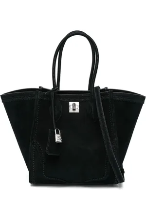 ERMANNO SCERVINO Taske, Dame, Sort, ONE SIZE, Uld, Sort Skuldertaske med Drejelås
