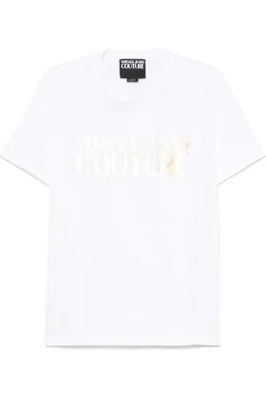 VERSACE Top, Herre, Hvid, L, Hvid Crew Neck T-shirt