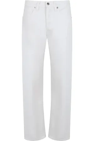 JOSHUA SANDERS Jeans, Dame, Hvid, W27, Bomuld, Hvide Jeans med Baglomme Smil