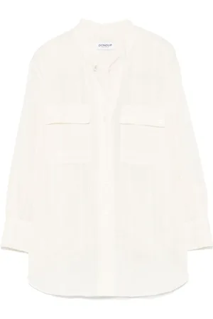 Dondup Bluser & Skjorter, Dame, , S, Elegant Panna Skjorte til Kvinder