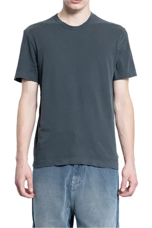 James Perse Top, Herre, Grå, 2XL, Bomuld, Carbon Pigment Crew Neck T-Shirt