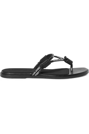 OFF-WHITE Sko, Dame, Sort, 36 EU, Læder, Sort Tårem Læder Sandaler