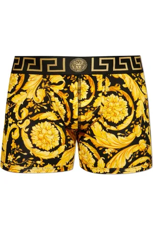 VERSACE Undertøj, Herre, Gul, 3XL, Bomuld, Mønstrede boxershorts