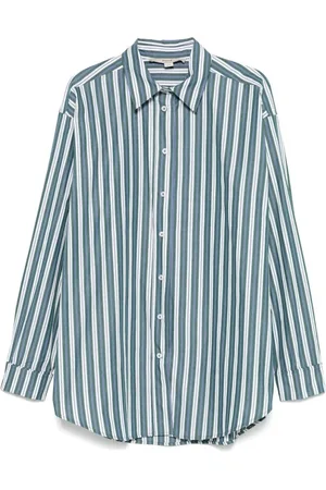 REMAIN Birger Christensen Bluser & Skjorter, Dame, Grøn, S, Uld, Mørkegrøn Button-Up Skjorte med Box-Pleat Detalje