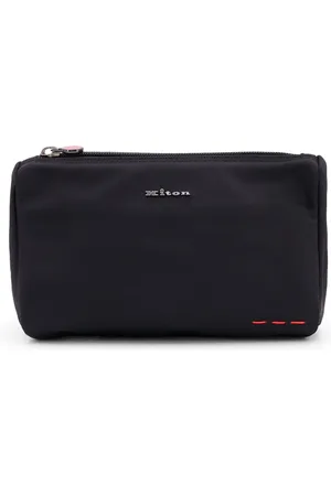 Kiton Taske, Herre, Sort, ONE SIZE, Nylon, Sorte tasker med lynlåslukning