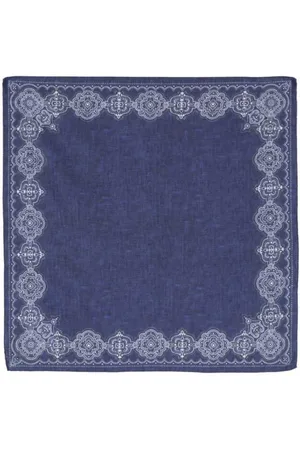Lady Anne Tilbehør, Herre, Blå, ONE SIZE, Bomuld, Silky Scarves