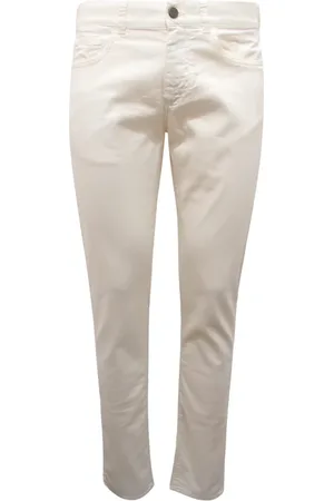 CANALI Bukser, Herre, Hvid, M, Slim Fit Italienske Bukser