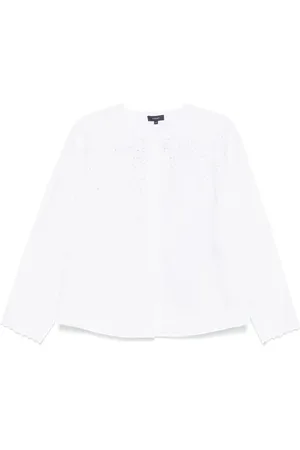 Soeur Bluser & Skjorter, Dame, Hvid, S, Hvid Button-Up Skjorte med Box Pleat