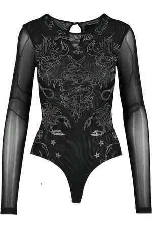 John Richmond Top, Dame, Sort, S, Nylon, Krop