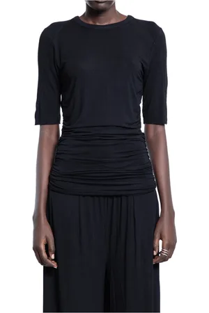 THOM KROM Top, Dame, Sort, M, Uld, Sort Vortex Jersey T-Shirt