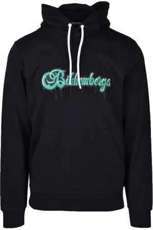 Bikkembergs Sweathshirts & Hoodies, Herre, Sort, 2XL, Bomuld, Bomuld Polyester Sweatshirt