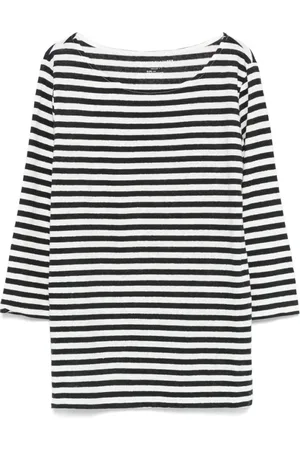 Majestic Top, Dame, Sort, M, Sort Scoop Neck T-shirt