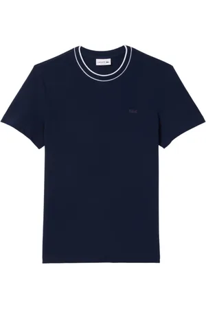 Lacoste Top, Herre, Blå, M, Uld, Stilfulde T-shirts og Polos