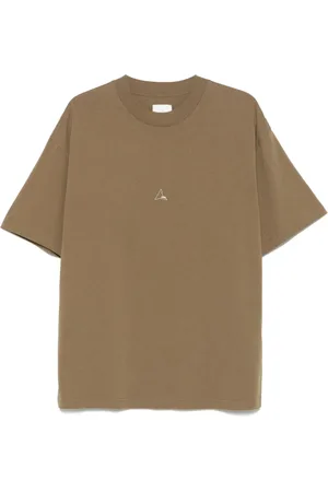 ROA Top, Herre, Brun, M, Olivengrøn Crew Neck T-shirt