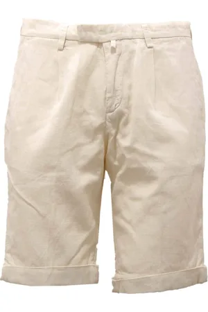 Briglia 1949 Shorts, Herre, Hvid, S, Bomuld, Bomuld/Linned Bermuda Shorts Lavet i Italien