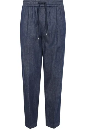 Jacob Cohen Bukser, Herre, Blå, S, Denim, Blå Denim Elastisk Talje Bukser
