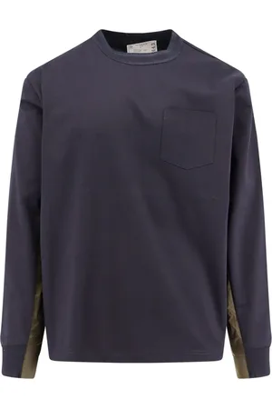 SACAI Top, Herre, Blå, L, Bomuld, Blå T-shirts og Polos med lomme