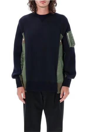 SACAI Sweathshirts & Hoodies, Herre, Blå, L, Bomuld, Knitwear