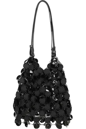 Paco rabanne Taske, Dame, Sort, ONE SIZE, Uld, Sort Håndtaske Model P001