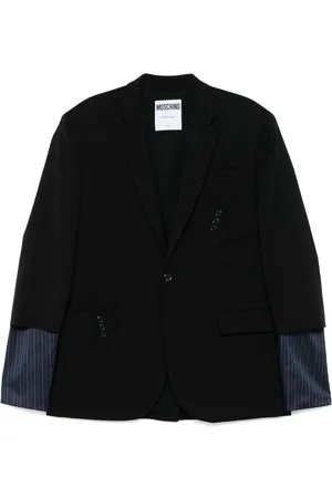 Moschino Jakke, Herre, Sort, M, Sort jakke med lommer og slids