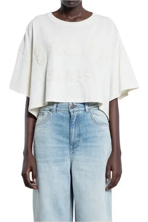 Chloé Top, Dame, Hvid, S, Bomuld, Kokosmælk Bredærmet Top