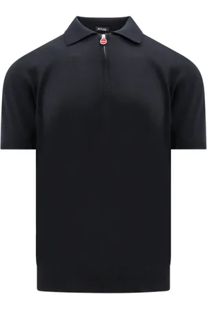 Kiton Top, Herre, Sort, M, Bomuld, Sorte T-shirts og Polos med Lynlås