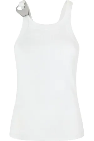 Pinko Top, Dame, Hvid, L, Bomuld, Hvid T-shirt Stil Bianco