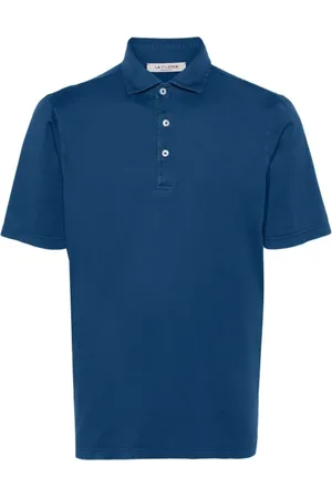 LA FILERIA Top, Herre, Blå, XL, Bomuld, Polo Bluser