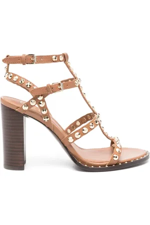 Ash Sko, Dame, Brun, 38 EU, Stud Embellished Blokhæl Sko